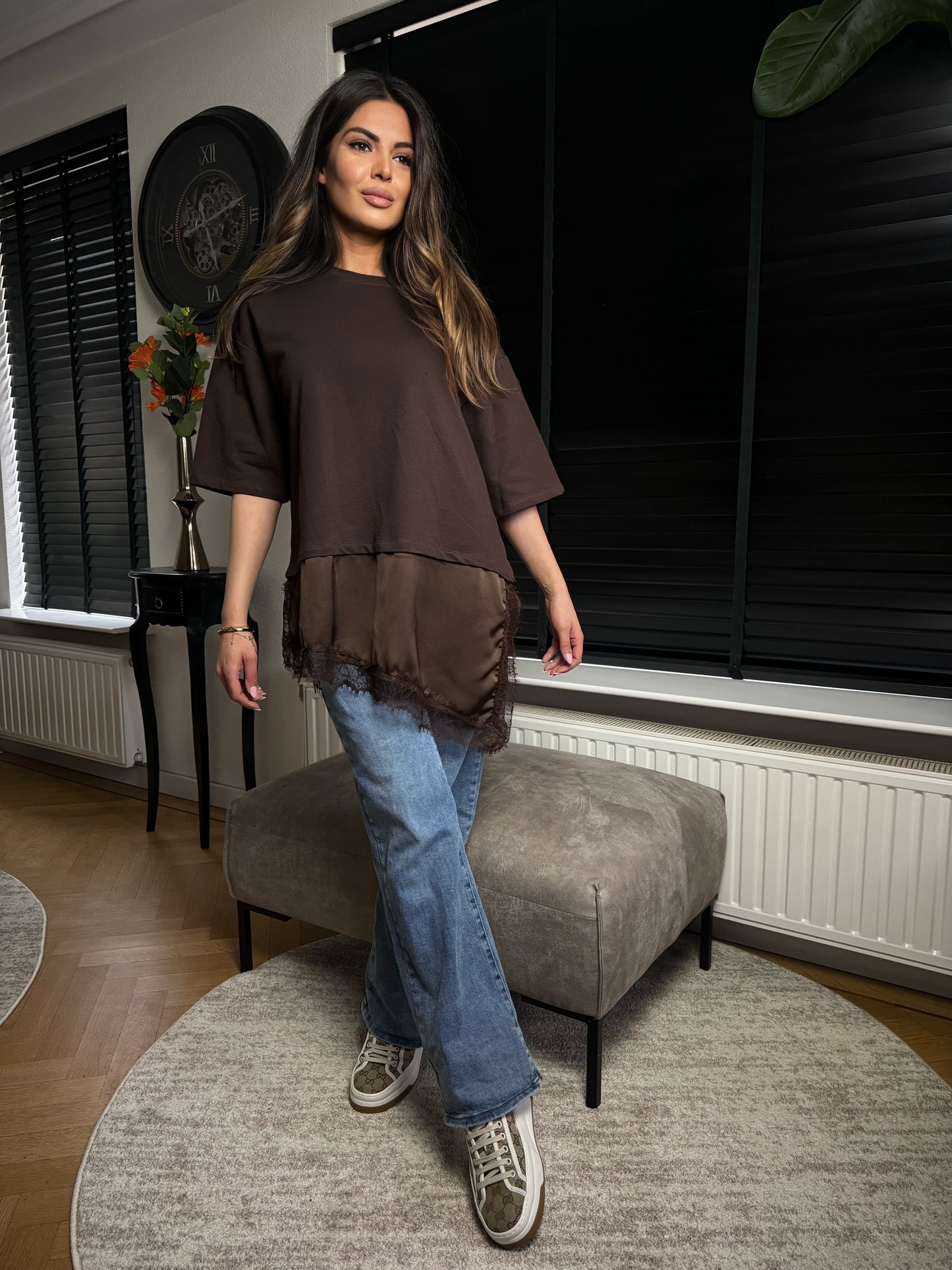 Sara t-shirt -bruin