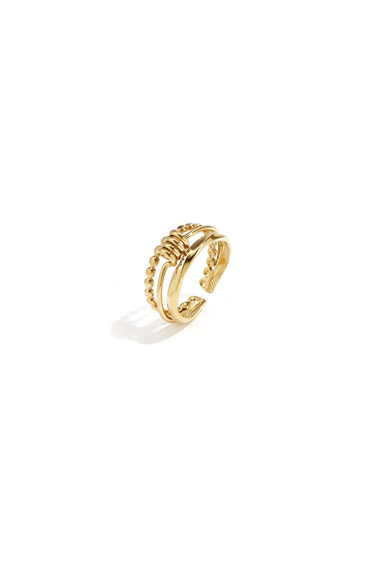 Gelaagde ring -goud