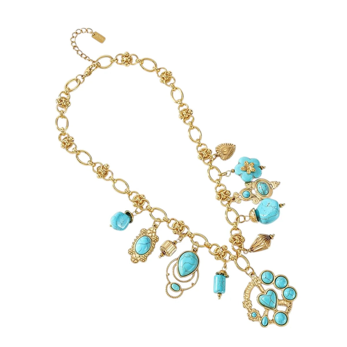 Love turqoise bedelketting