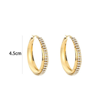 Strass hoops -goud