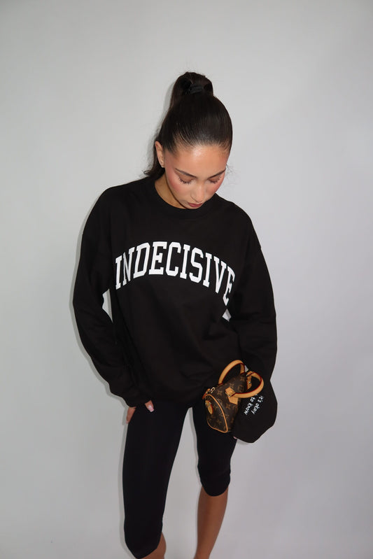 LONGSLEEVE ‘INDECISIVE” – Zwart