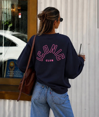 Iconic sweater -navy