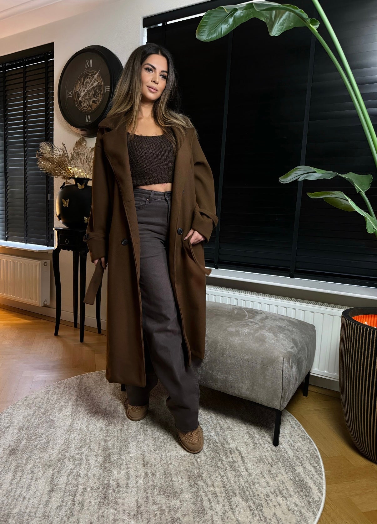 Zuzu trenchcoat -brown