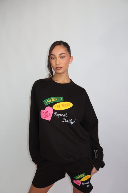 I am loved set -zwart