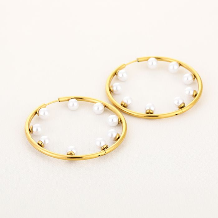 Hoops met parels