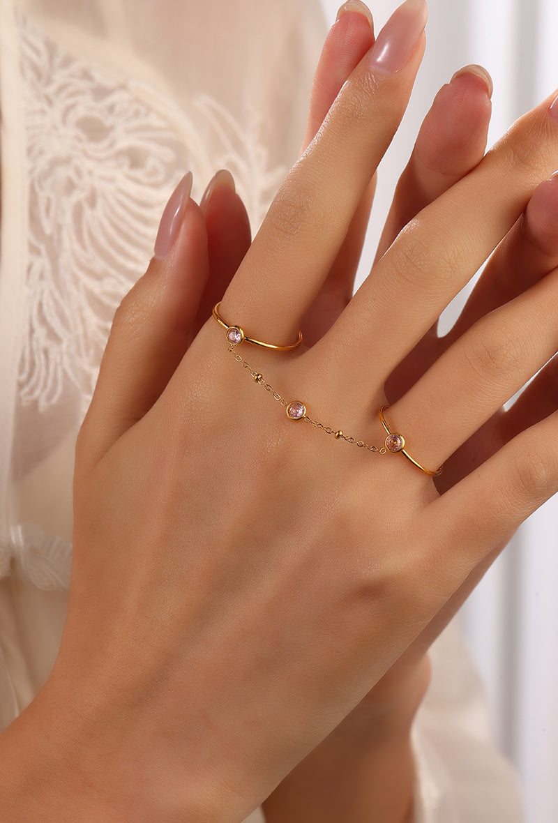 Double ring -roze
