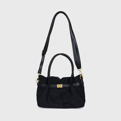 Olive bag met etui -black