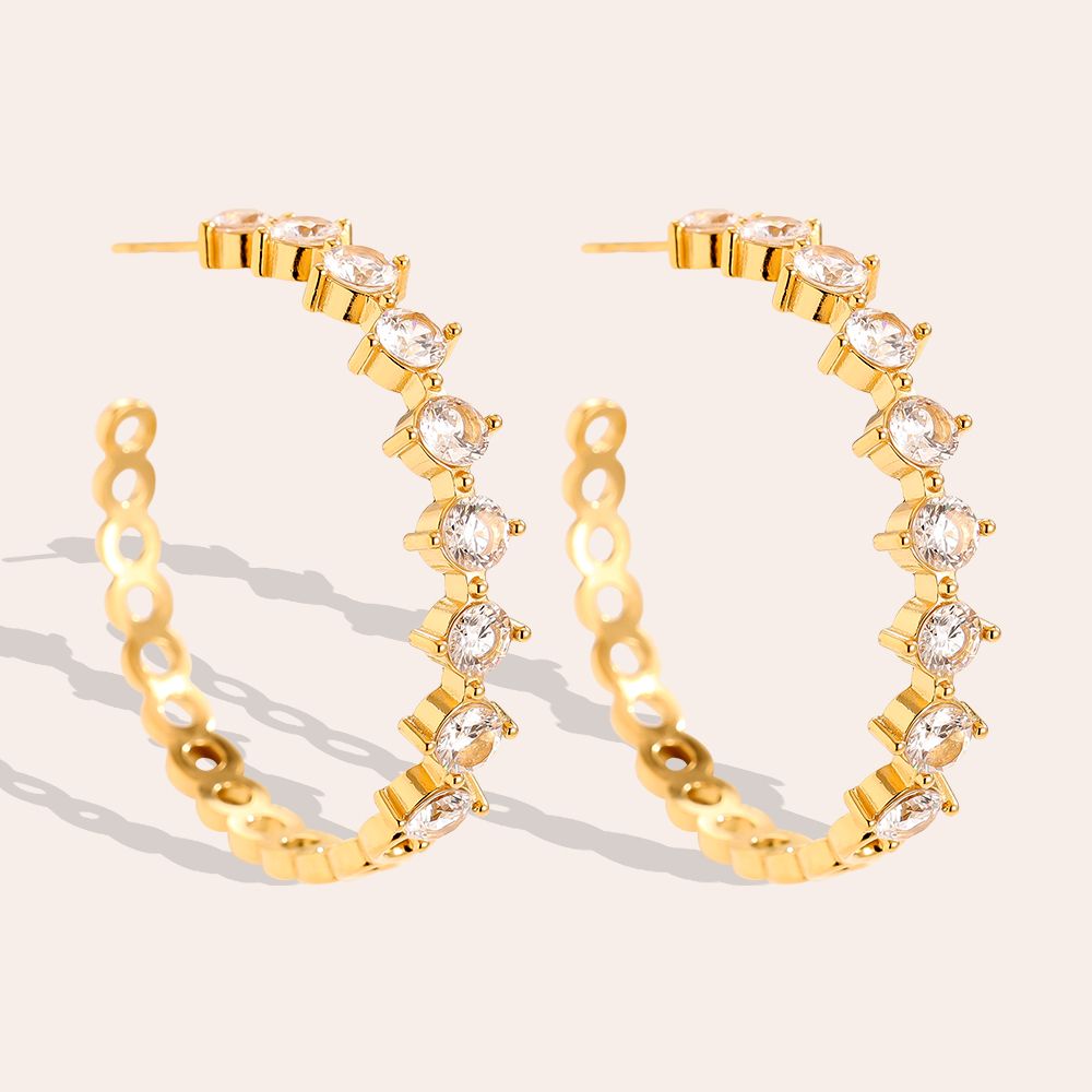 Hoops strass 40mm