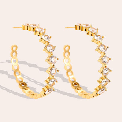 Hoops strass 40mm