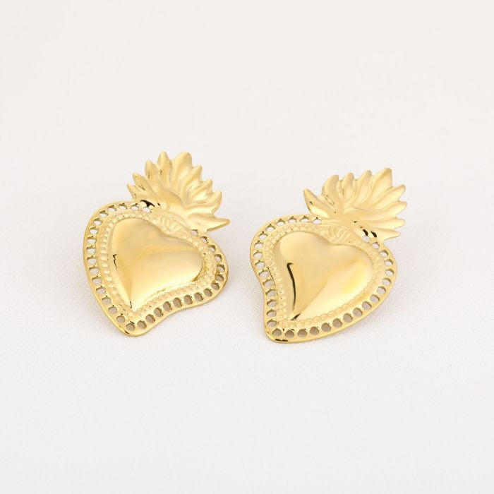 Aardbei hart oorbellen