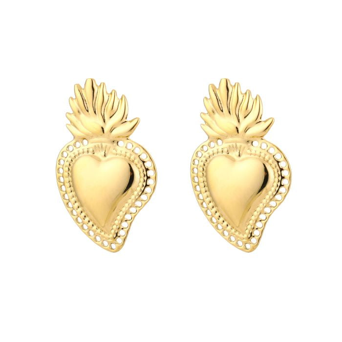 Aardbei hart oorbellen