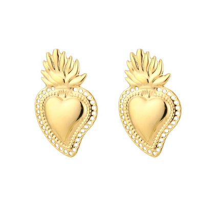 Aardbei hart oorbellen