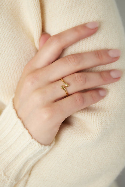 Basic open ring -goud