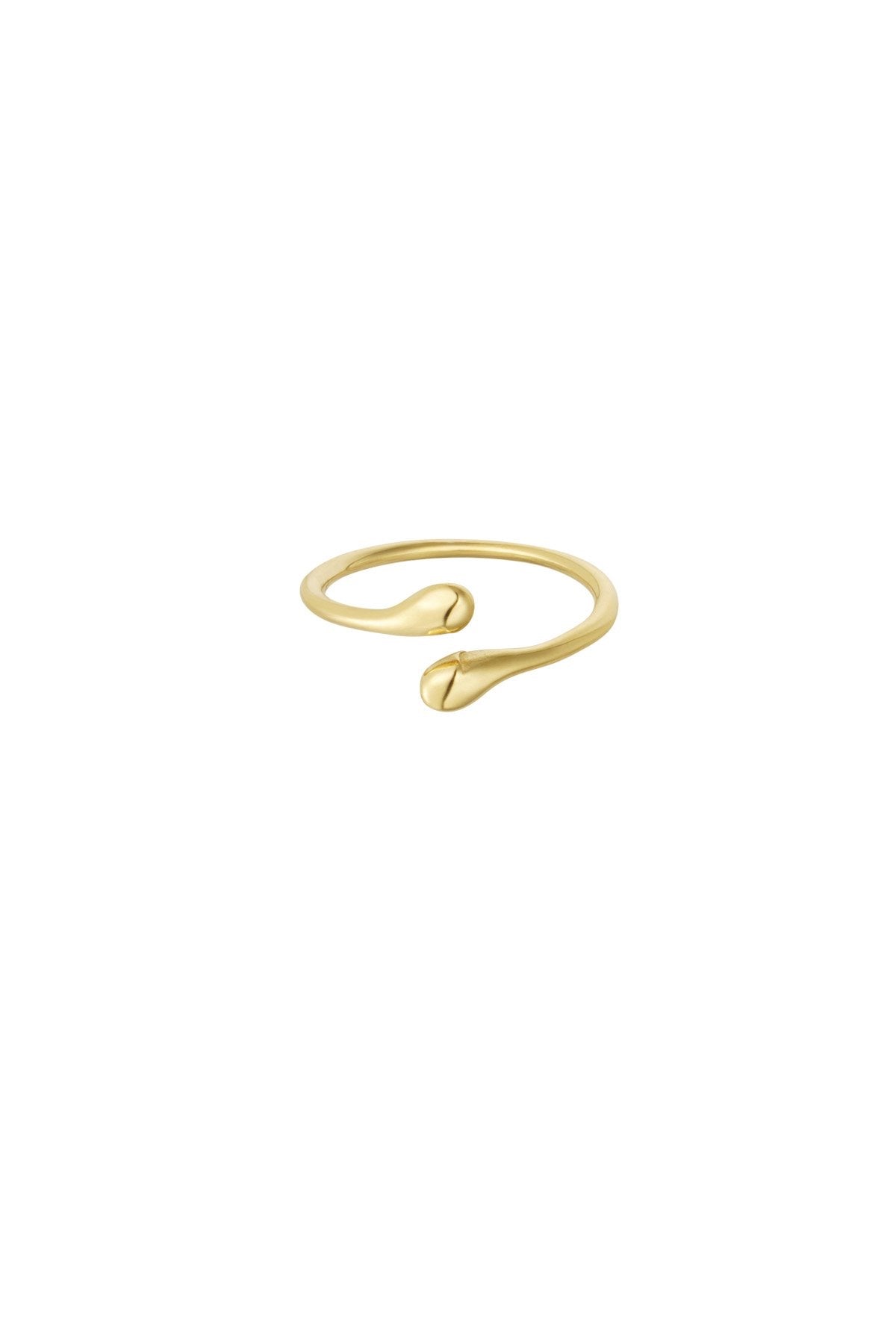Basic open ring -goud