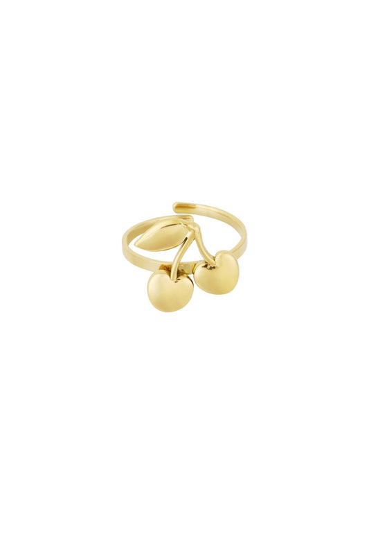 Cherry bomb ring -goud