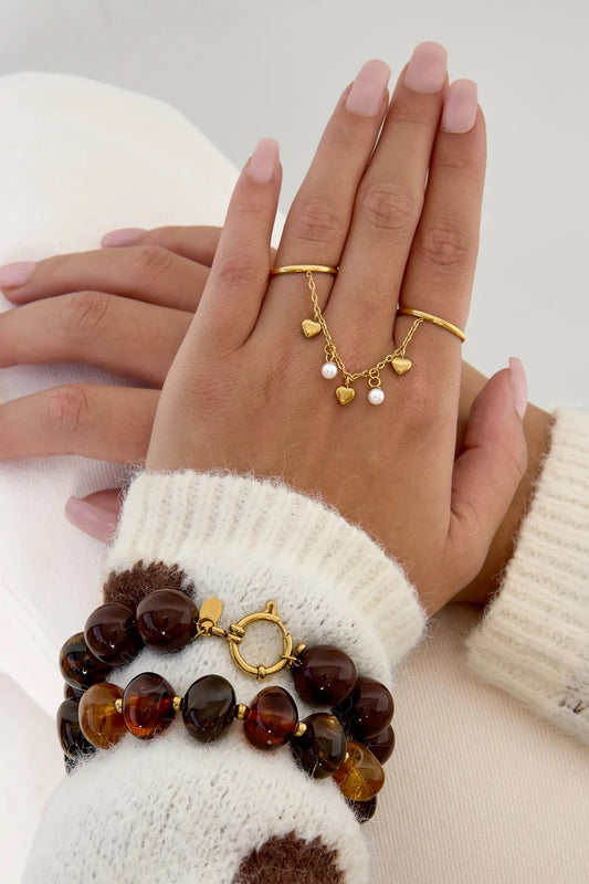 Double ring hartvormig