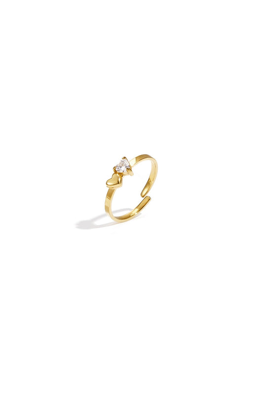 Minimalistische ring -goud