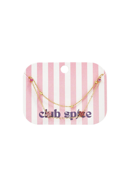 Armband met gekleurde belegde steentjes