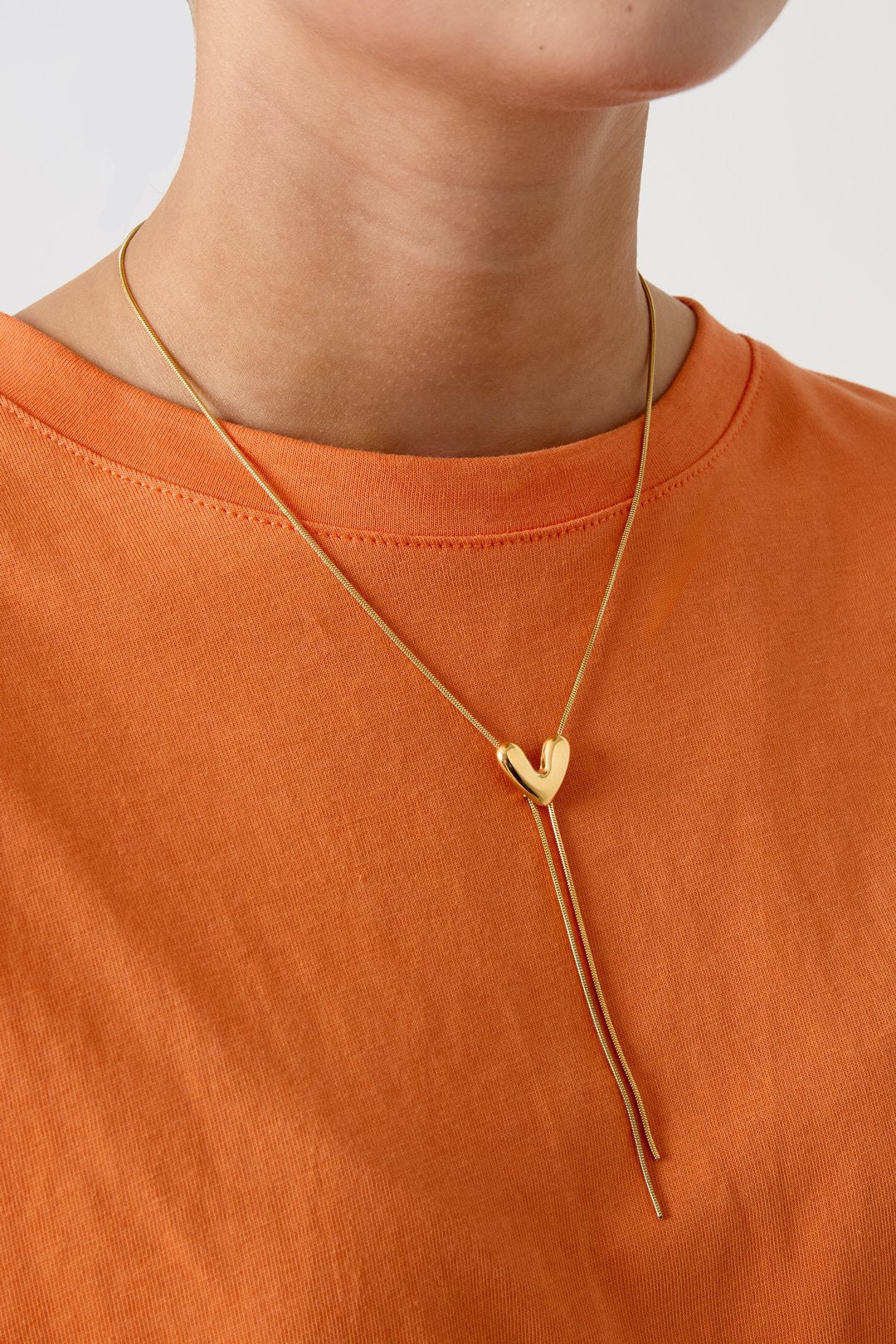 Hangerketting met hart -goud