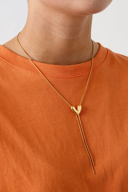Hangerketting met hart -goud