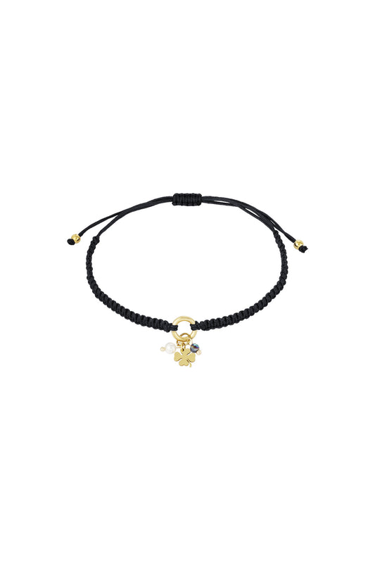 Armband lucky fortune - zwart