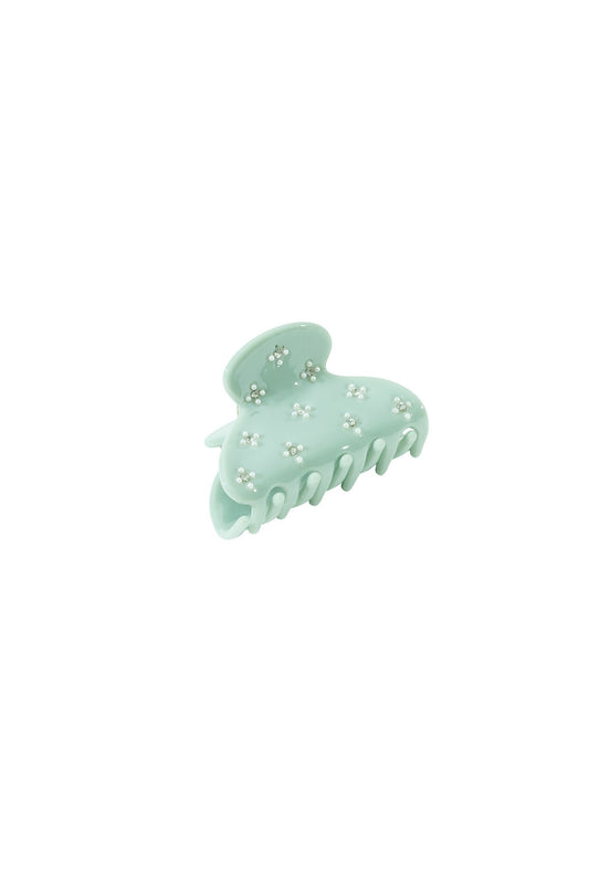 Mini glitter haarspeld -green