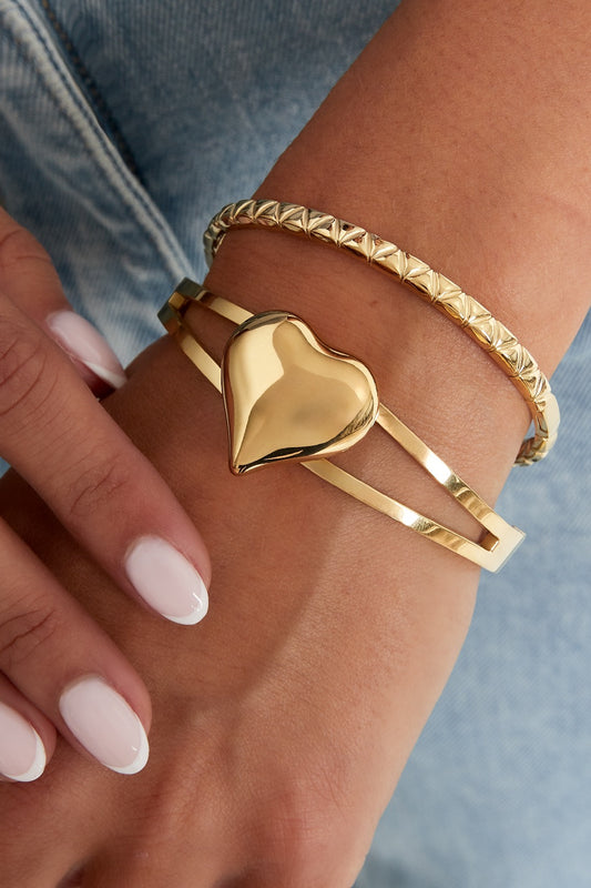Gedetailleerde armband -goud