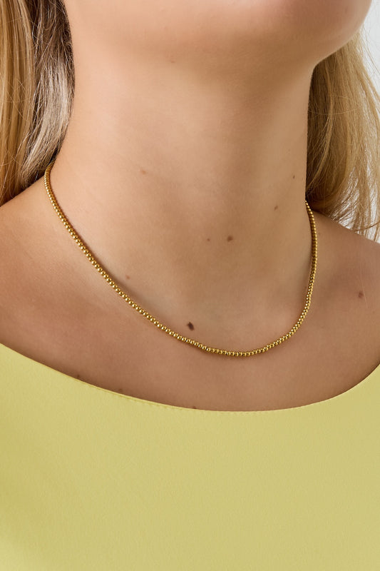 Kralenketting 2,5mm -goud