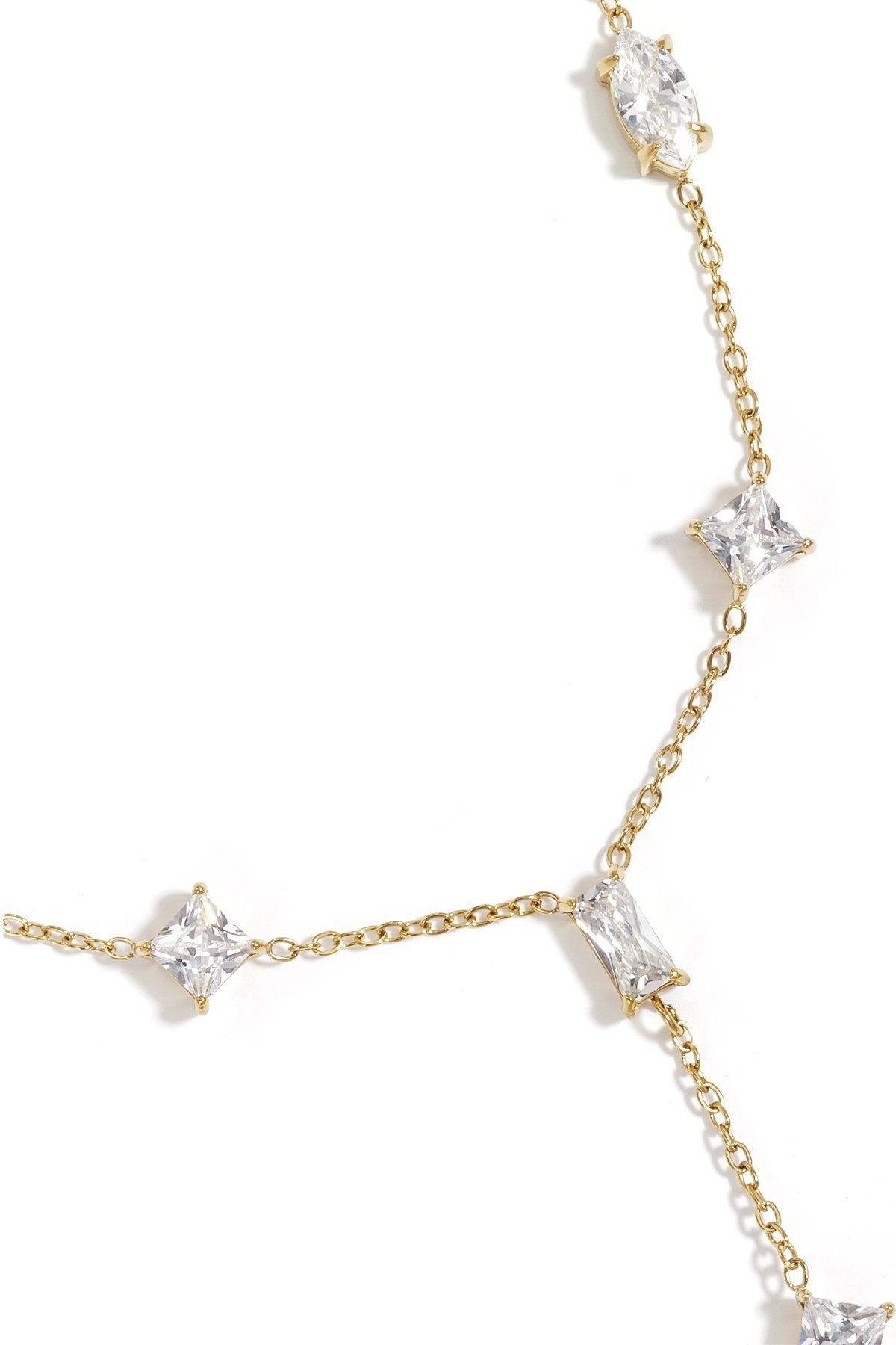 Y-lijn ketting -goud