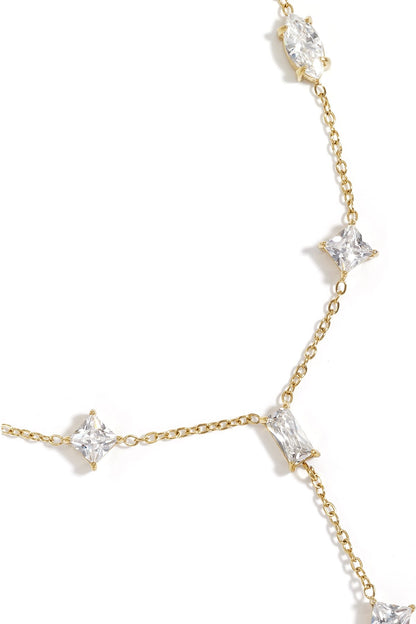 Y-lijn ketting -goud