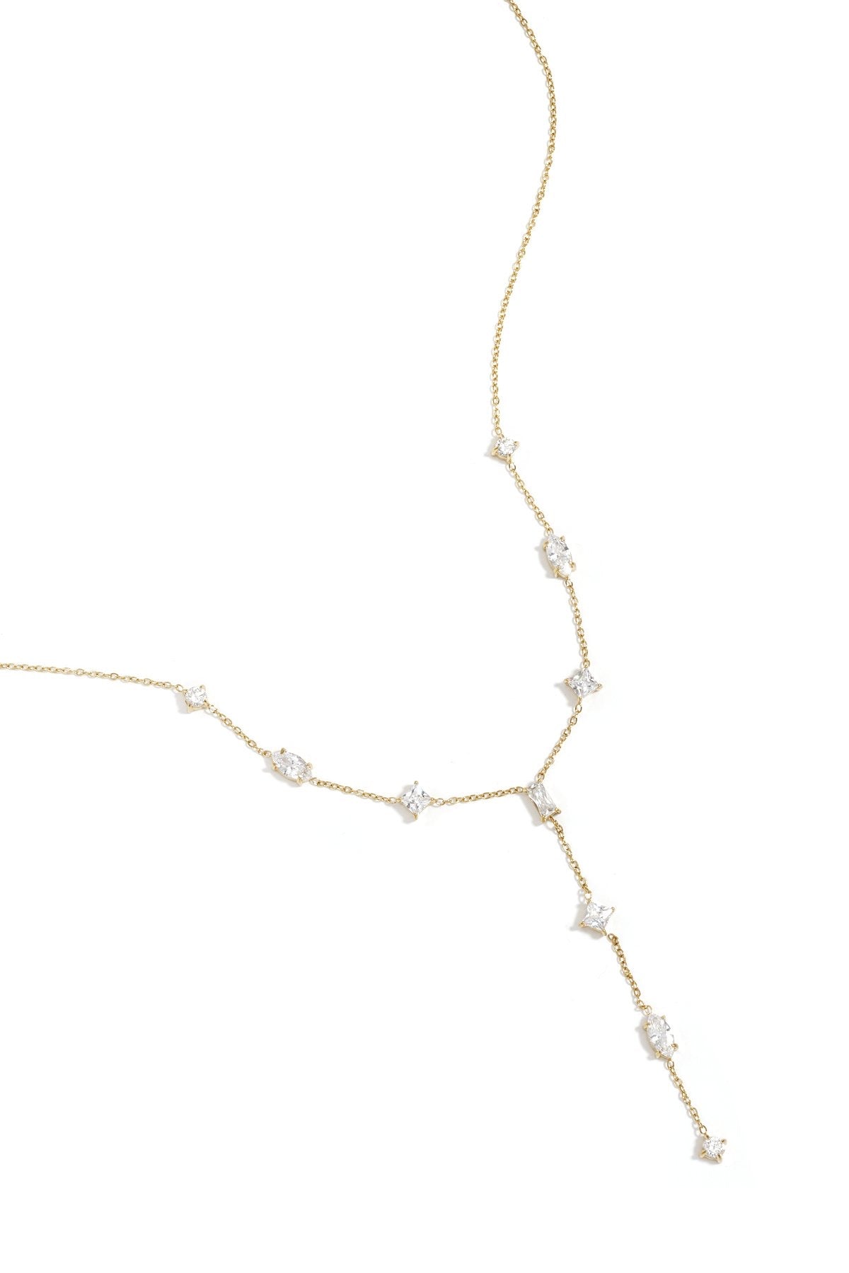 Y-lijn ketting -goud