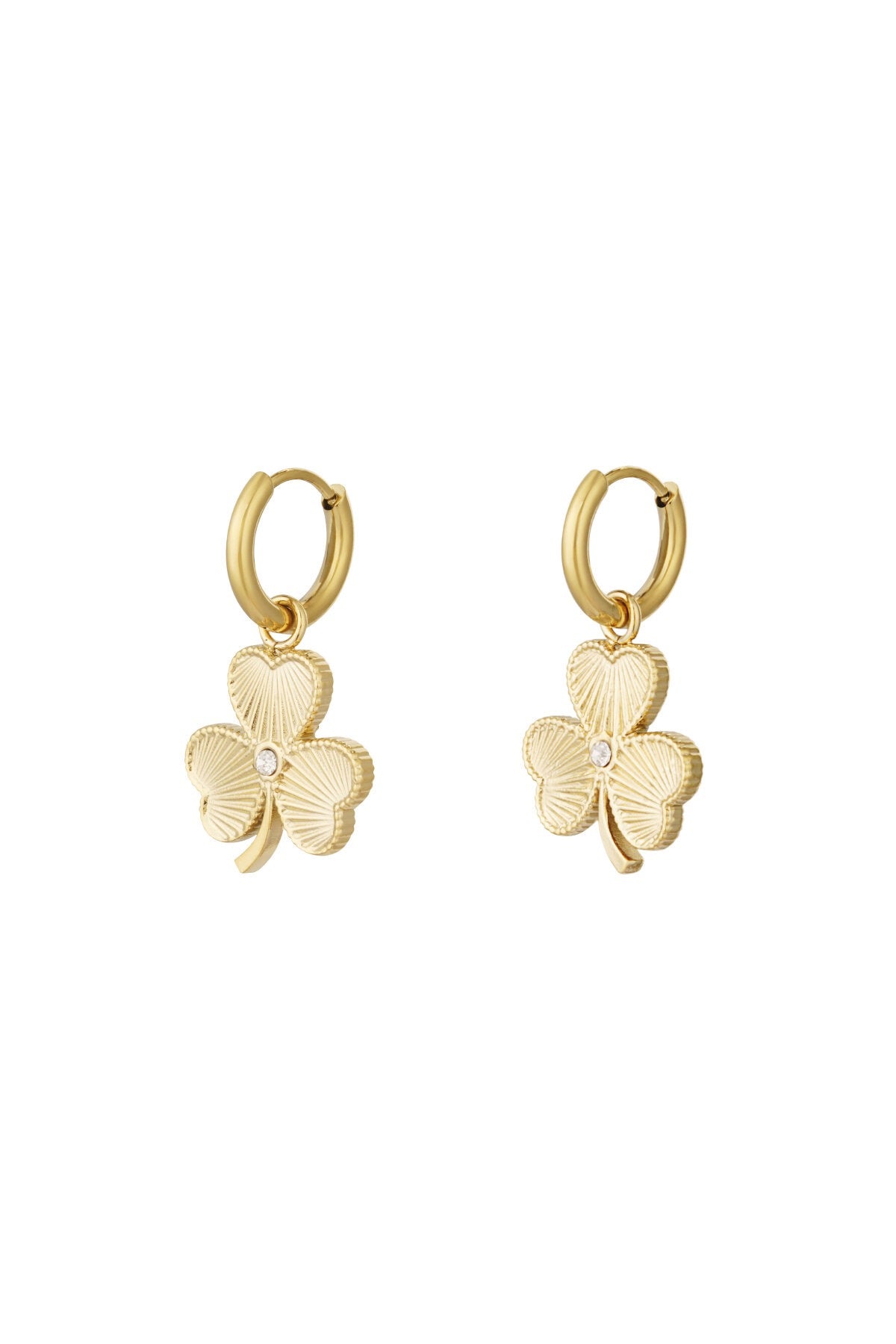 Four-leaf clover oorbellen -goud