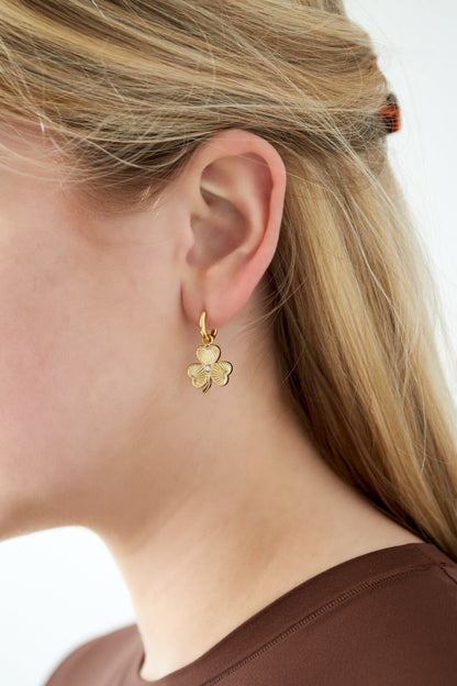 Four-leaf clover oorbellen -goud