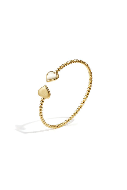 Bolletjes bangles met hart