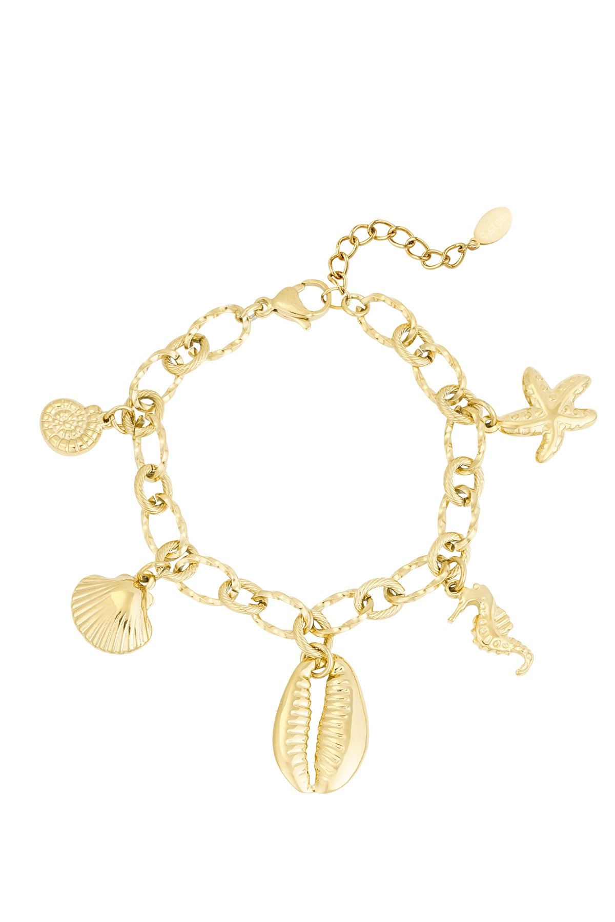 Bedelarmband wild sea -goud