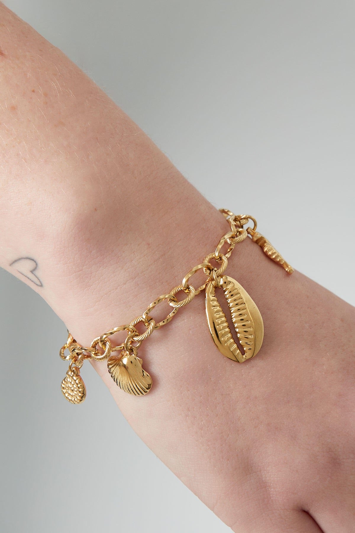 Bedelarmband wild sea -goud