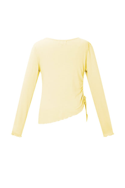 Geplooide longsleeve