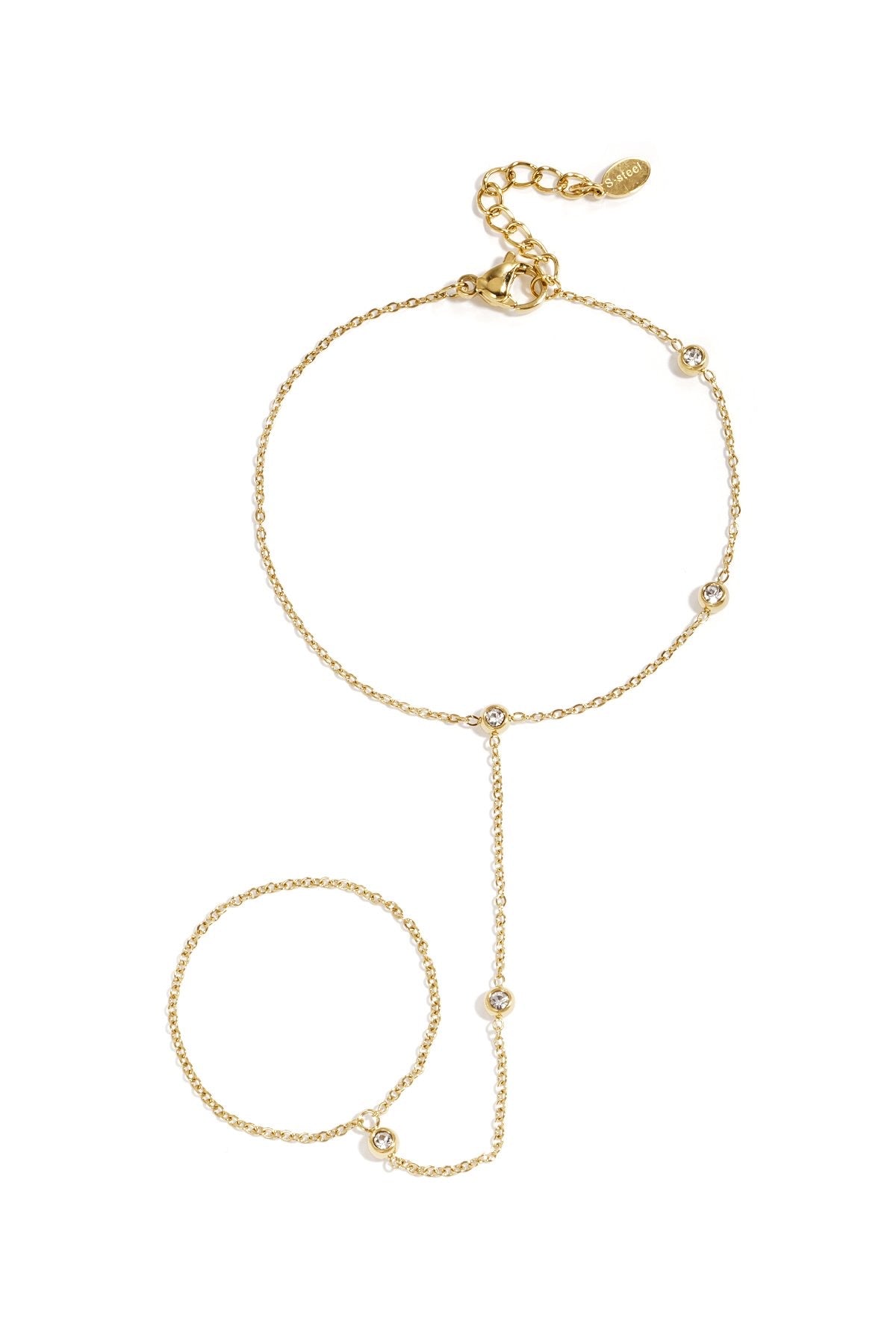 Handchain bling - goud
