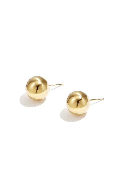 Oorbellen in bolvorm -goud