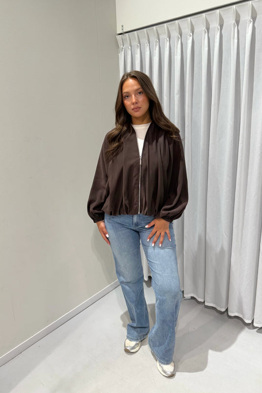 Lara bomber jacket -brown