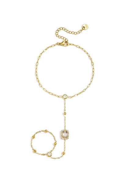 Handchain bling - goud