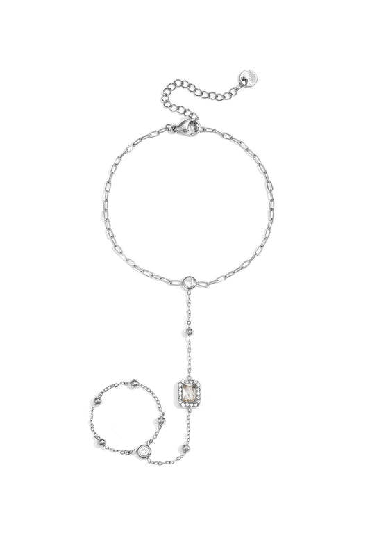 Handchain bling - zilver