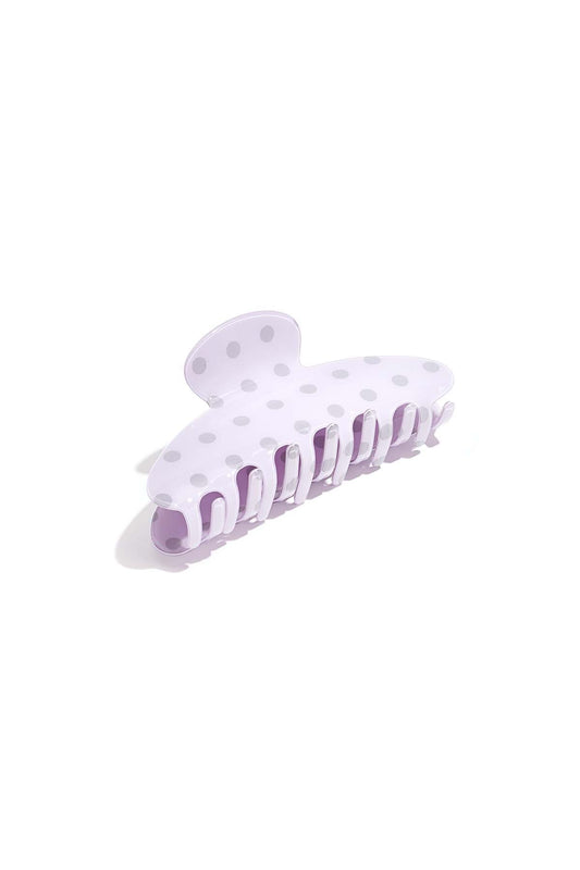 Haarclip met stip - paars