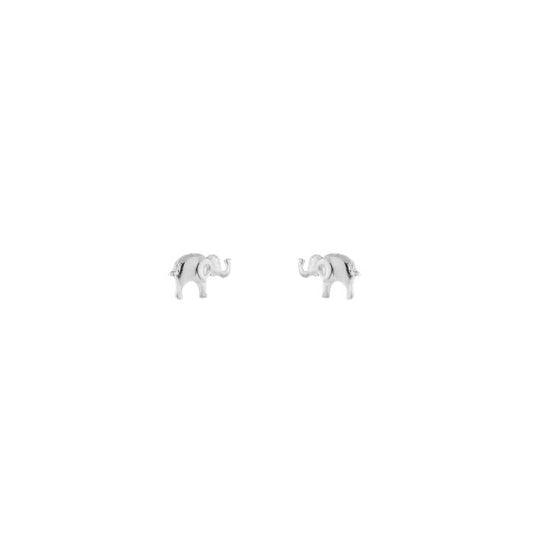 Olifanten studs - zilver