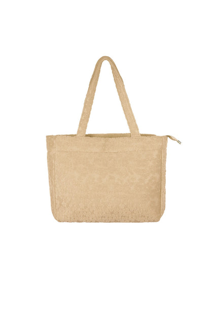 Flower tas - beige