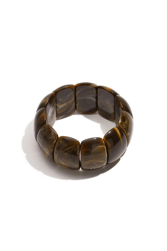 Acryl armband -bruin
