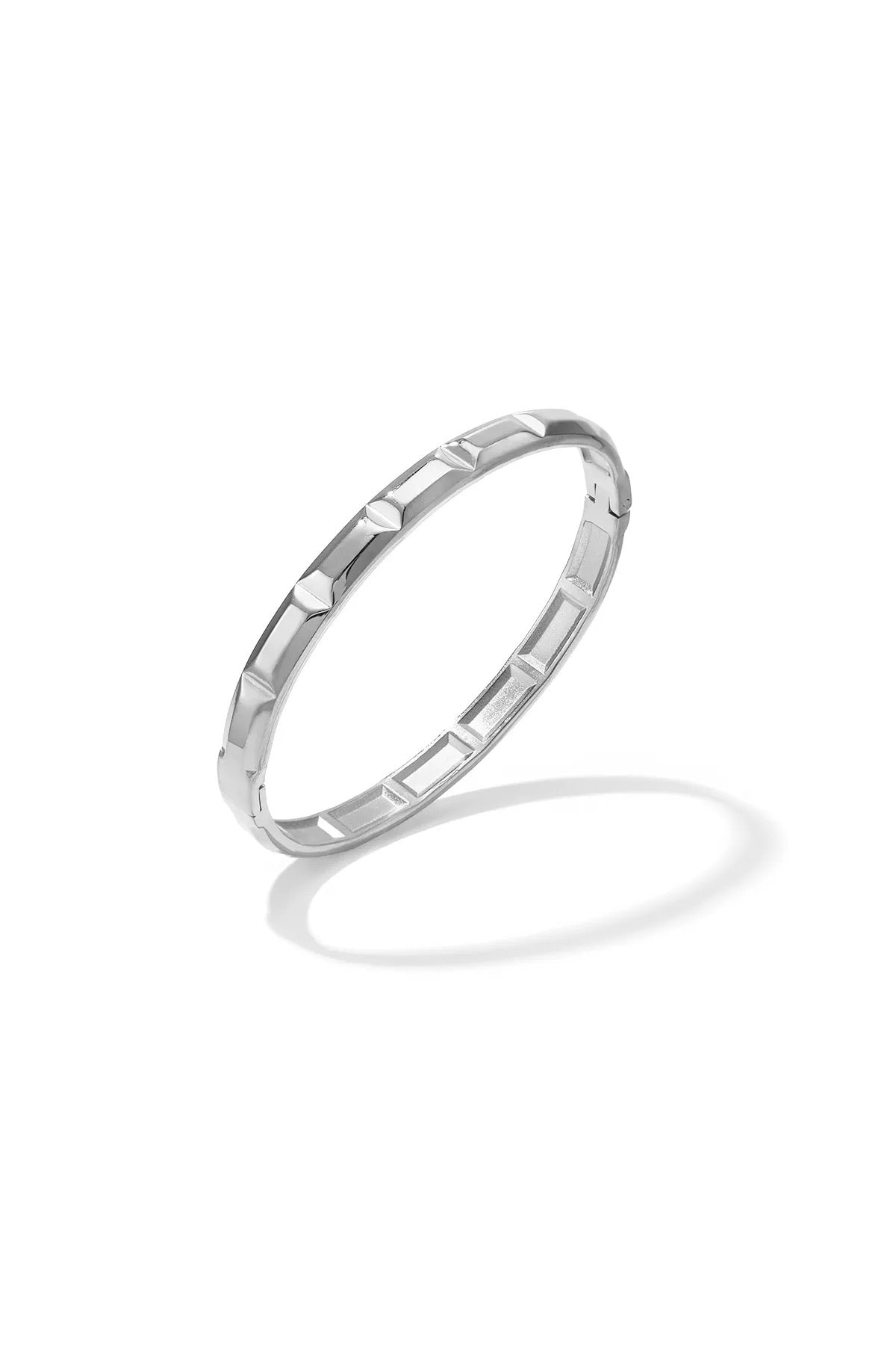 Ronde bangle -zilverkleurig
