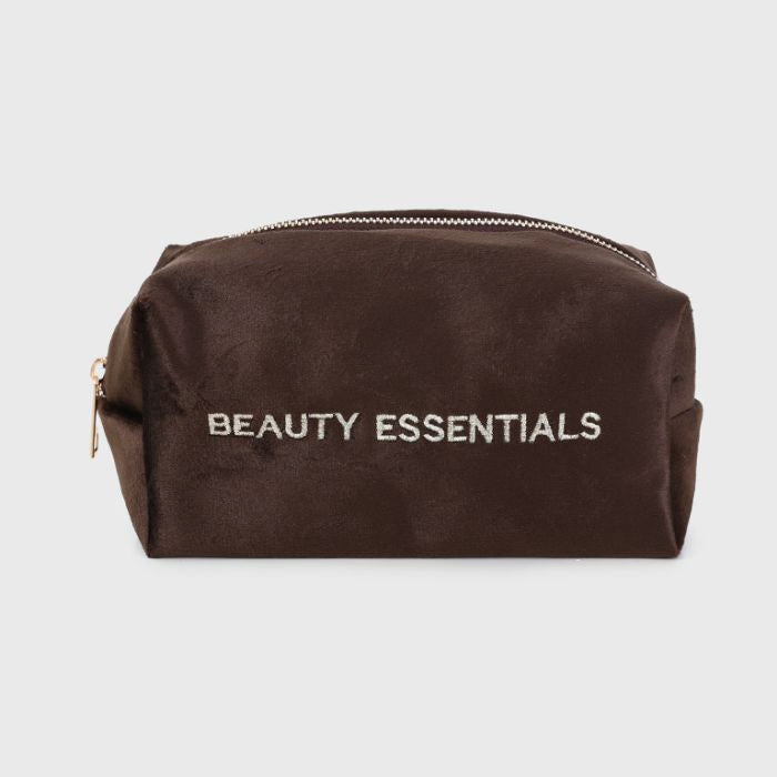 Make up tas beauty essentials -bruin