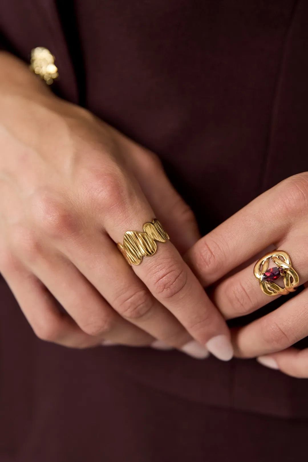 Ring met hartvorm -goud