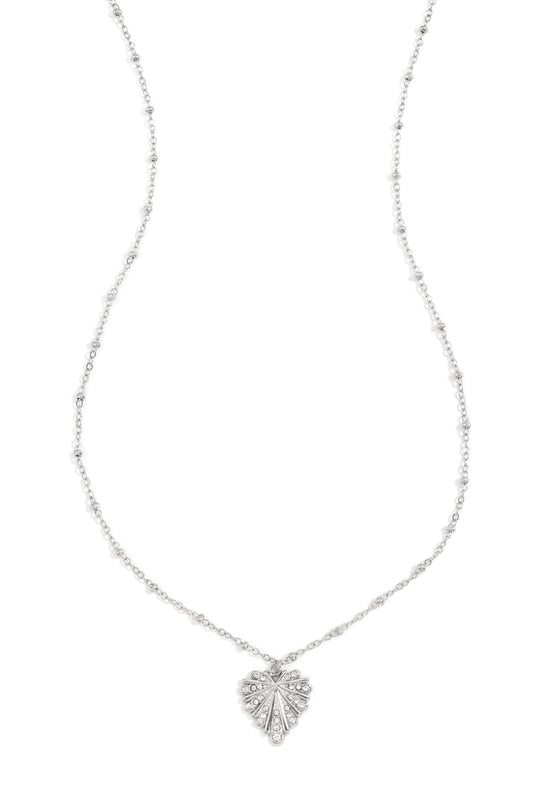 Ketting hart bling - zilver
